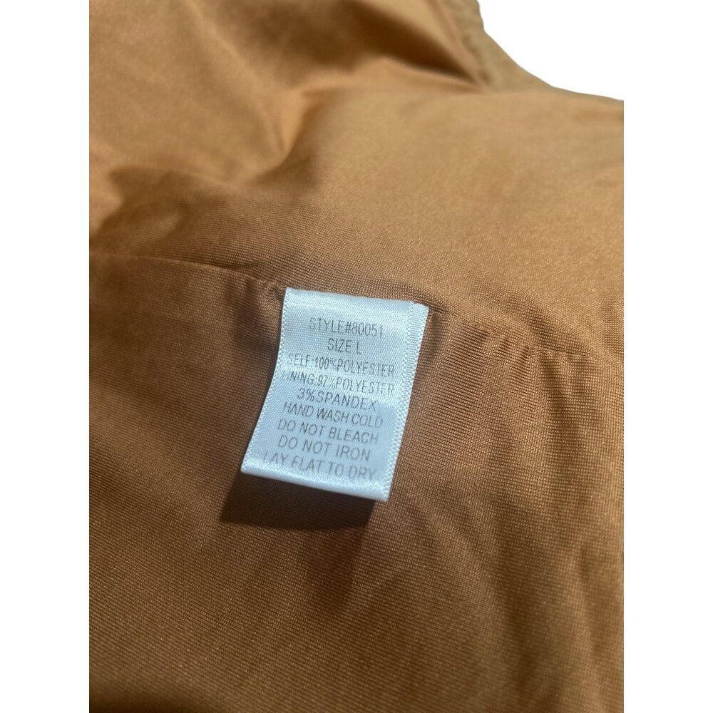 Grade & Gather Womens Teddy Coat Size L Brown Polyester Spandex Blend Made In Ch - Picture 3 of 7